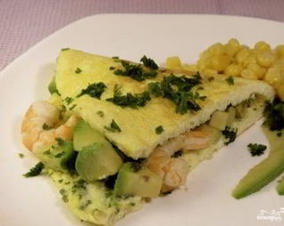 Омлет с морепродуктами