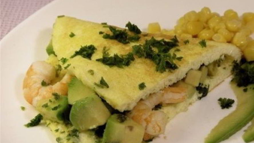 Рецепт омлет с морепродуктами