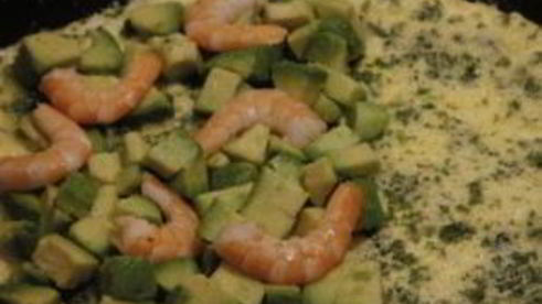 омлет с морепродуктами