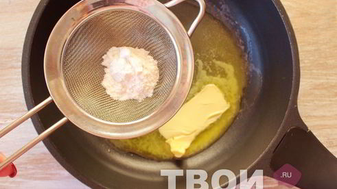 омлет с мукой