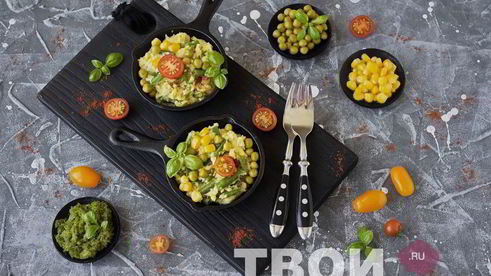 омлет с мукой