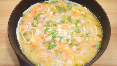 омлет с помидорами неаполитанский