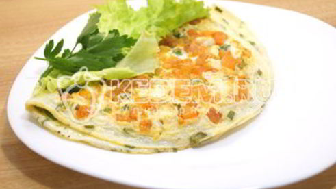 омлет с помидорами неаполитанский