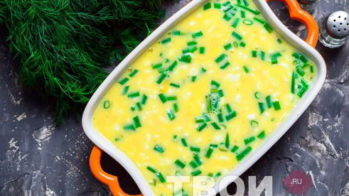 омлет с творогом