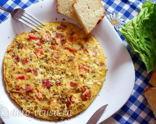 Омлет с ветчиной и сыром