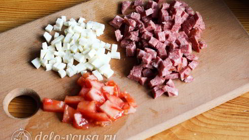 омлет с ветчиной и сыром