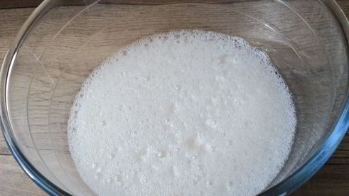 омлет с зеленым горошком