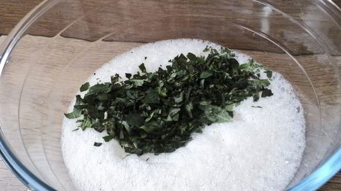 омлет с зеленым горошком