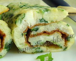 Омлет с зеленью