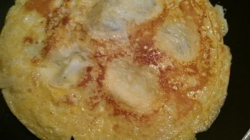 омлет со шпинатом и сыром