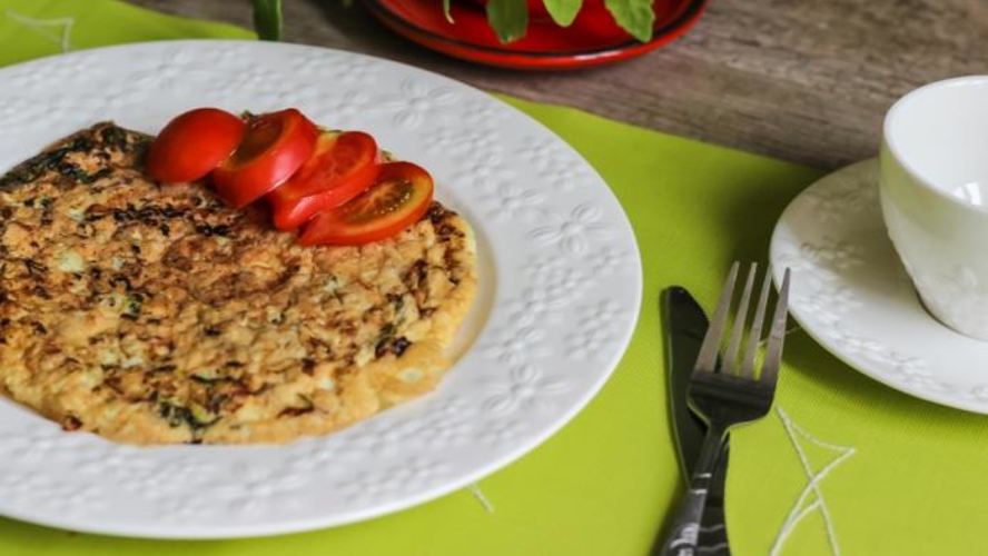 Рецепт омлет со шпинатом