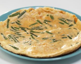 Омлет со стручковой фасолью