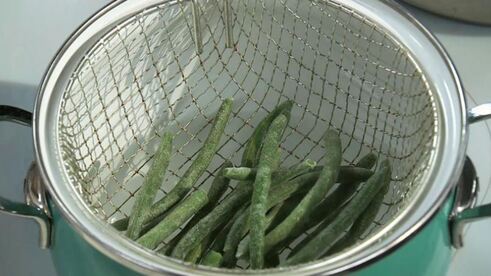 омлет со стручковой фасолью