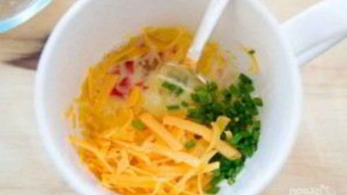 омлет в микроволновке за 5 минут