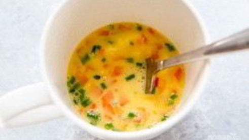 омлет в микроволновке за 5 минут