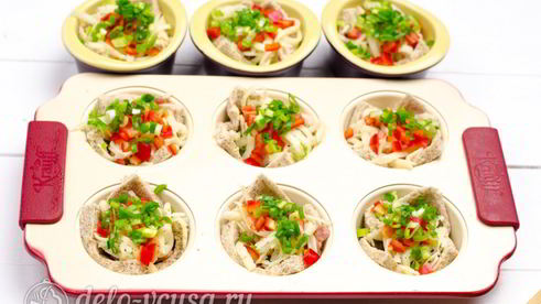 омлет запеченный в тосте