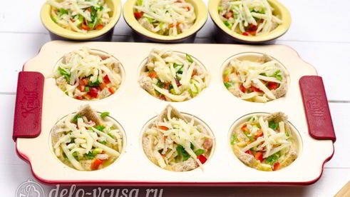 омлет запеченный в тосте