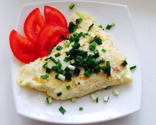 Простой омлет с сыром