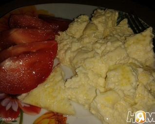 Вареный омлет