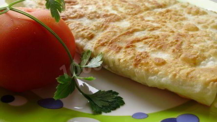 Рецепт яичный омлет в лаваше