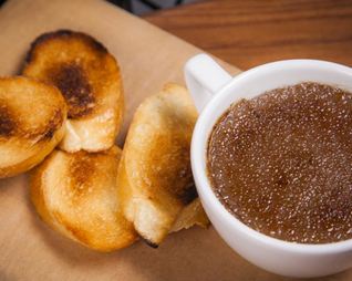 Карамелизованный паштет из утиной печени