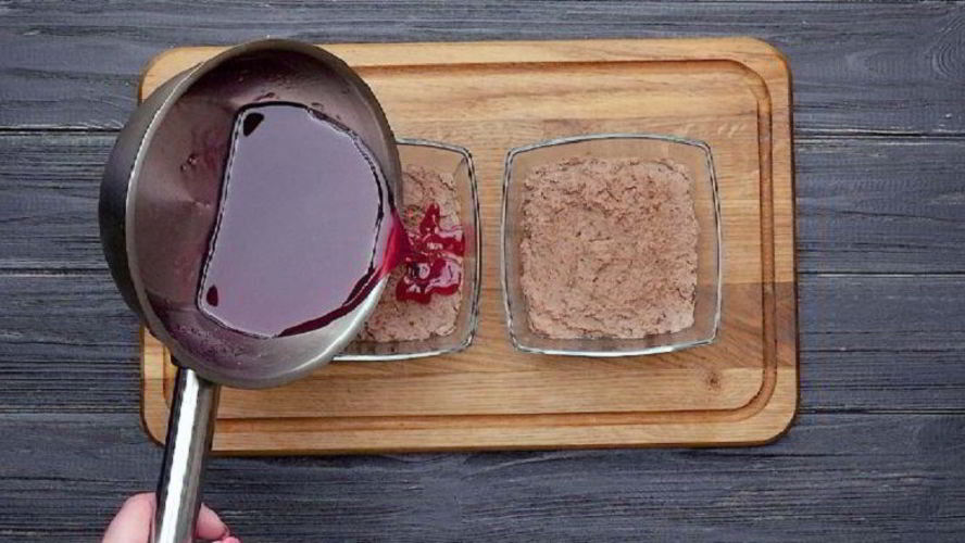 Рецепт куриный паштет под гранатовым желе