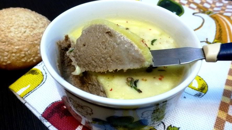 Рецепт куриный паштет с айвой