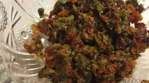 паштет из белой фасоли с вялеными помидорами