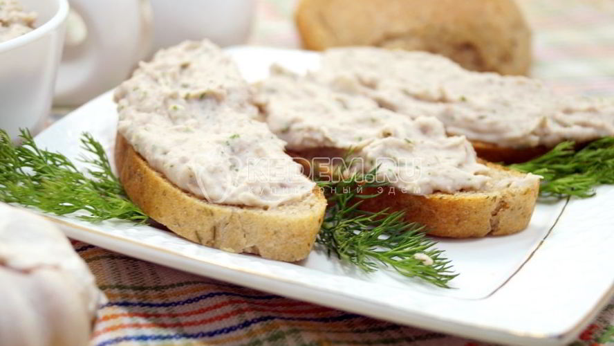 Рецепт паштет из белой фасоли