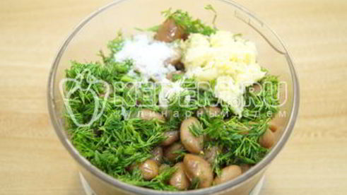 паштет из белой фасоли