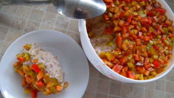 Рецепт Паштет из фасоли с красным перцем