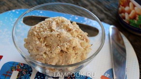 Рецепт Паштет из фасоли с миндалем