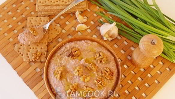 Рецепт Паштет из фасоли с орехами