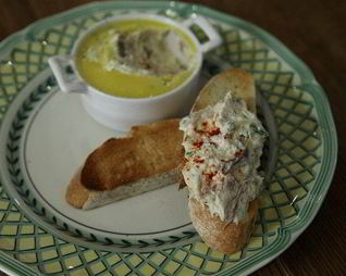 Паштет из копченой скумбрии