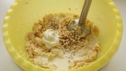 паштет из куриной грудки с тыквой и кедровыми орешками