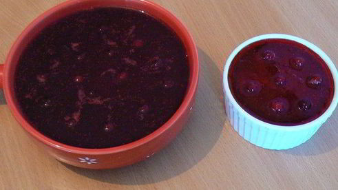 паштет из куриной печени с брусничным желе