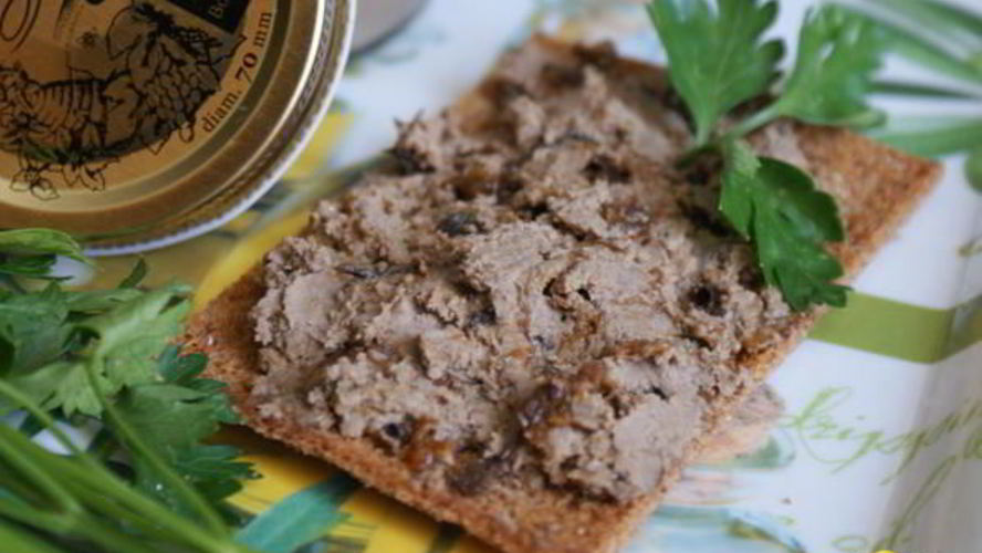 Рецепт паштет из куриной печени с черносливом