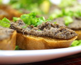 Паштет из куриной печени с грибами