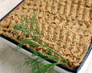 Паштет из куриной печени с лисичками