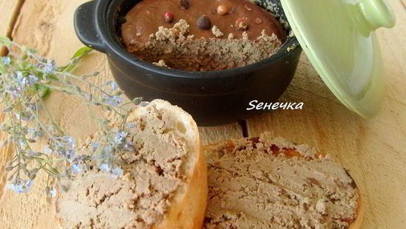 Рецепт Паштет из куриной печенки и мартини