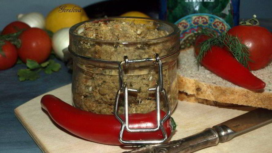 Рецепт паштет из маша с баклажанами и кунжутно-ореховой пастой