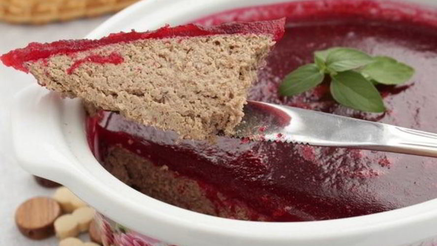 Рецепт паштет из утиной печени с клюквенным желе