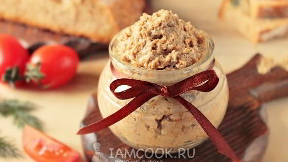 Рецепт Паштет из вареной говяжьей печени