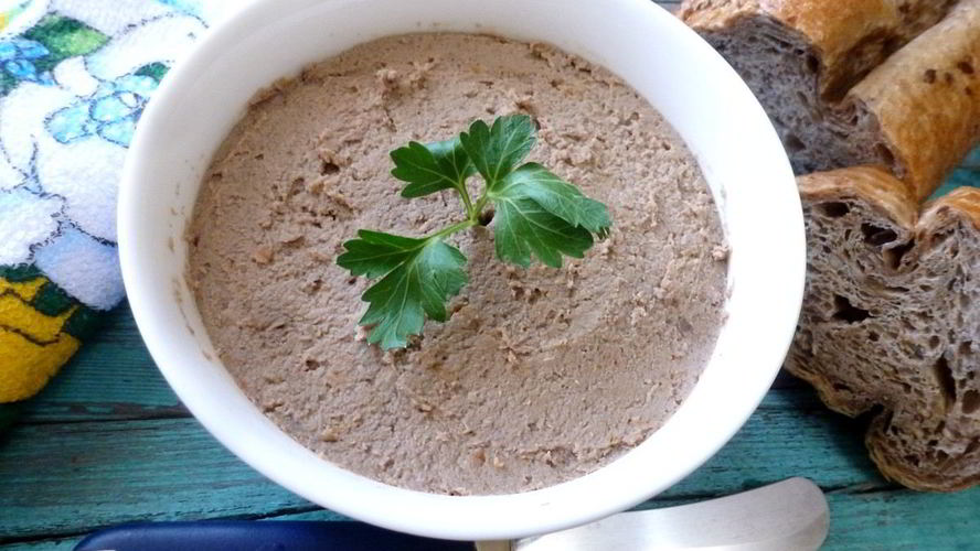 Рецепт печеночный паштет с фасолью