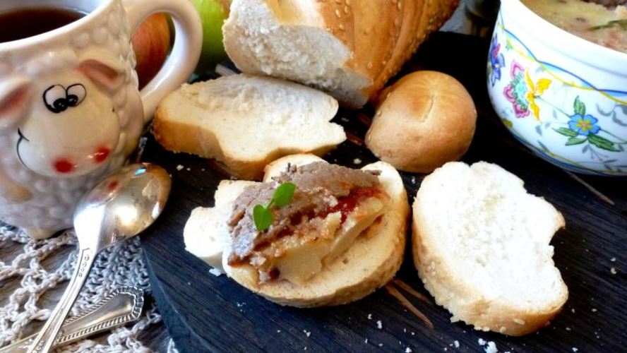 Рецепт печеночный паштет с орехами кешью и мармеладом из перца