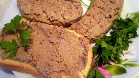 Рецепт Печеночный паштет с яблоками