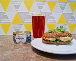 Закусочный паштет из тунца и нута