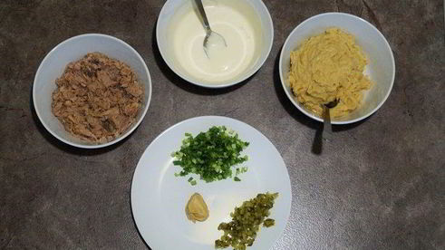 закусочный паштет из тунца и нута