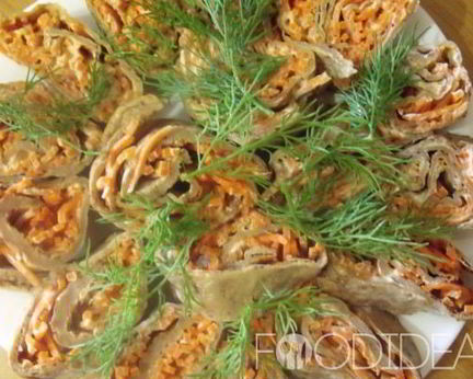 Печеночные рулетики