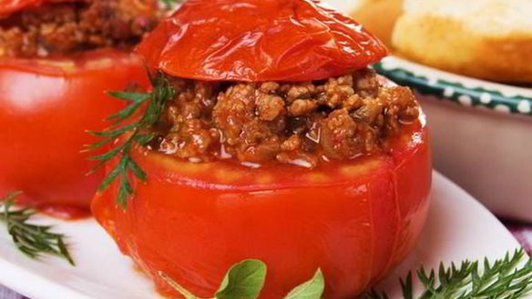 Рецепт Помидоры фаршированные мясом и грибами